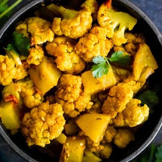 Ayurvedic Potato Cauliflower with Cumin and Tumeric