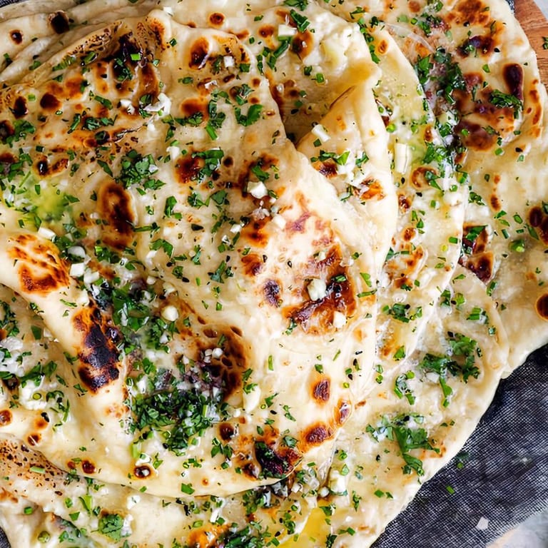 Delicious Garlic Naan Awaits